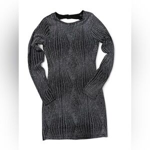 Elegant Black and Silver Women's Dress